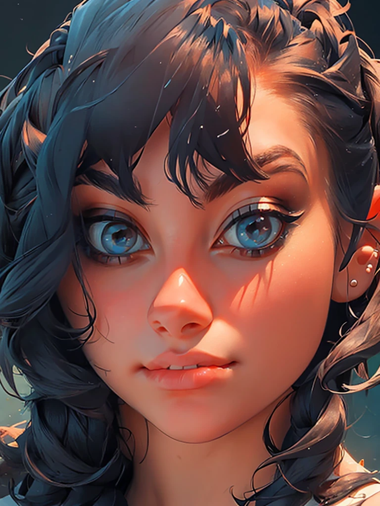 portrait, girl, middle ages, classicism, andrey atroshenko style, painting, pierced eyes, beautifully styled hair, traditional media, realistic, figurative, fine art, oil on canvas, HDR, 8K, original character, high resolution, high detail, focus on the face, beautiful eyes 
