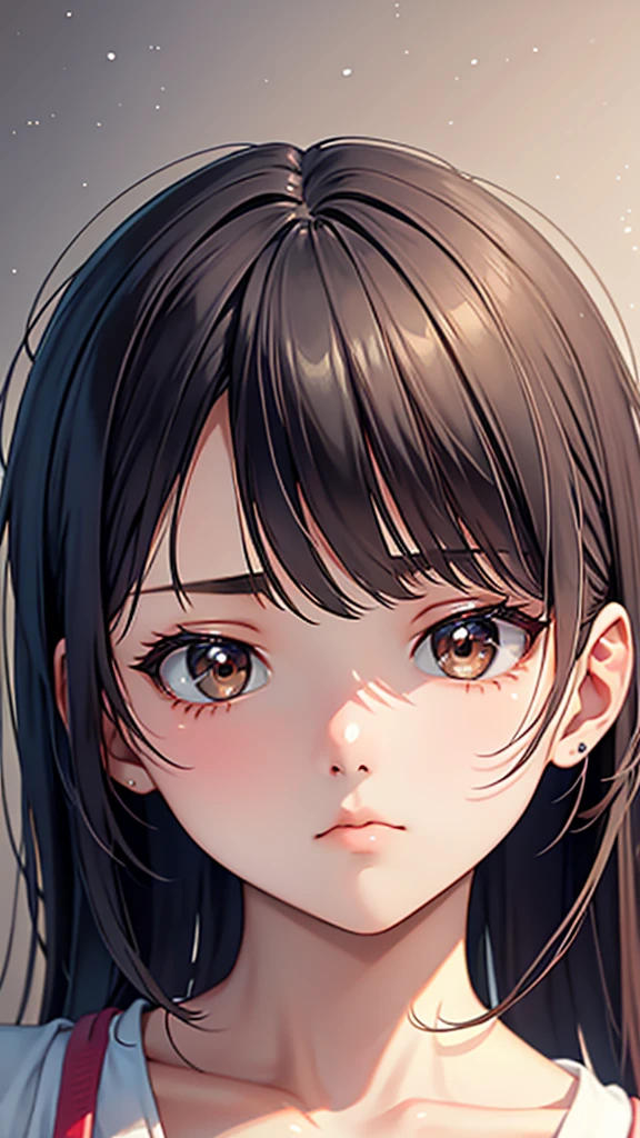 、beautiful girl、Expressionless、face closeup、love