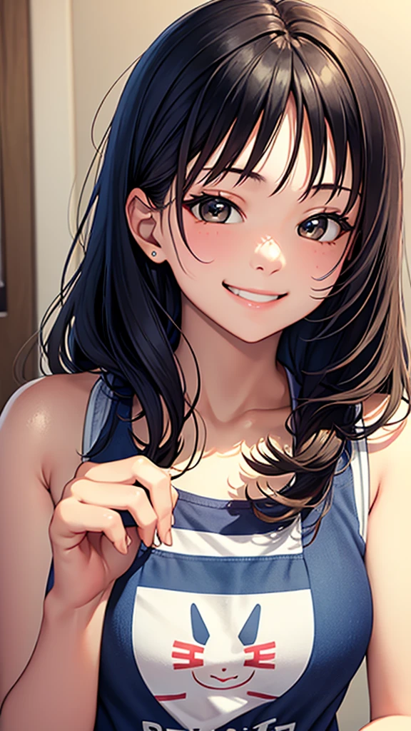 、beautiful girl、Smile、face closeup