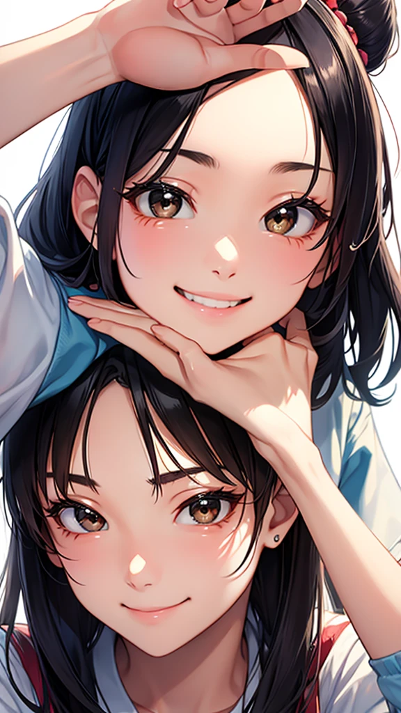 、beautiful girl、Smile、face closeup