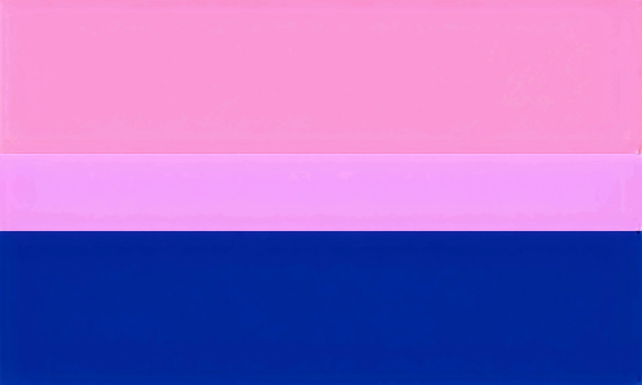 Bisexual flag,with a heart 