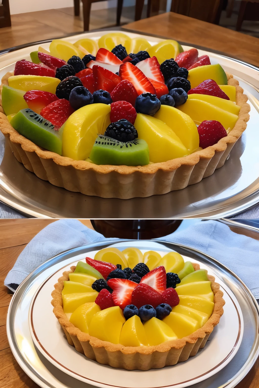 Fruit tart,no humans