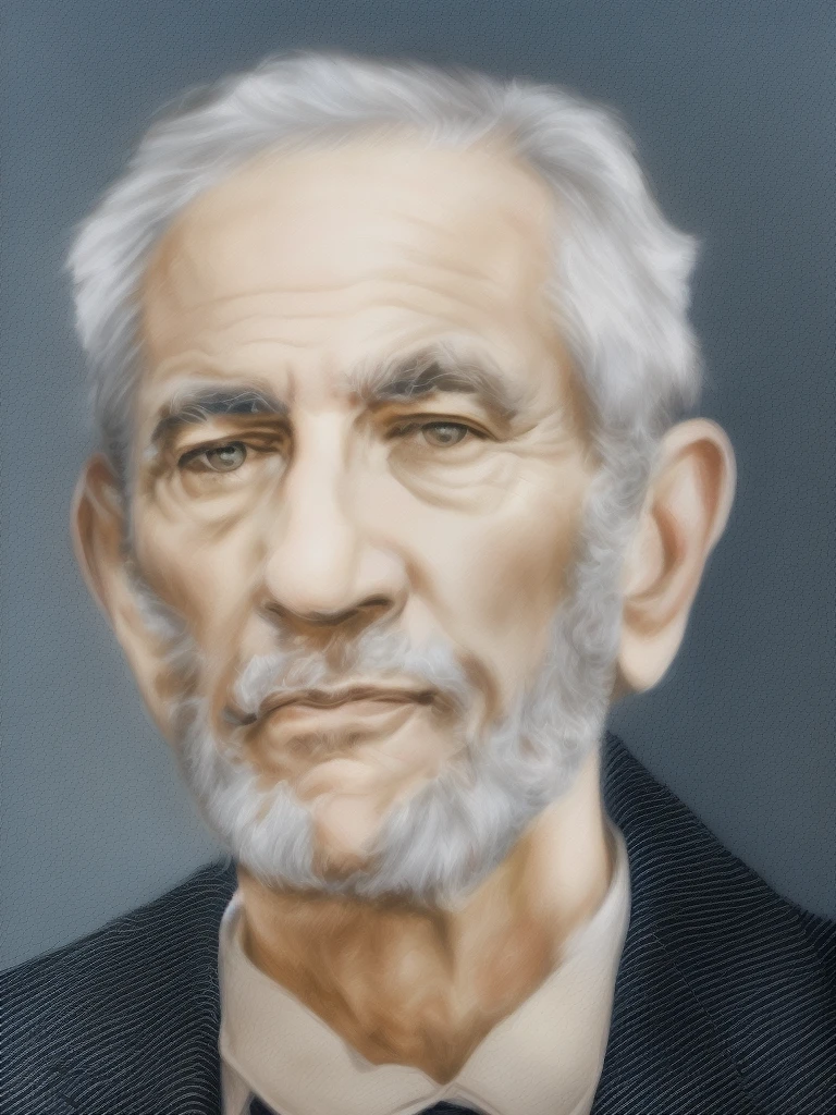 There's a man with a beard and jacket, Portrait of Benjamin Netanyahu, tone mapped william-adolphe, high-quality portrait, realistic portrait photo, a fullcolor photo, digitally painted, photo realistic portrait, hyperrealistic portrait, ultra realistic portrait, hyper realistic portrait, side centered painted portrait, photorealistic portrait, retrato fullcolor detalhado, nft portrait, fullcolor
