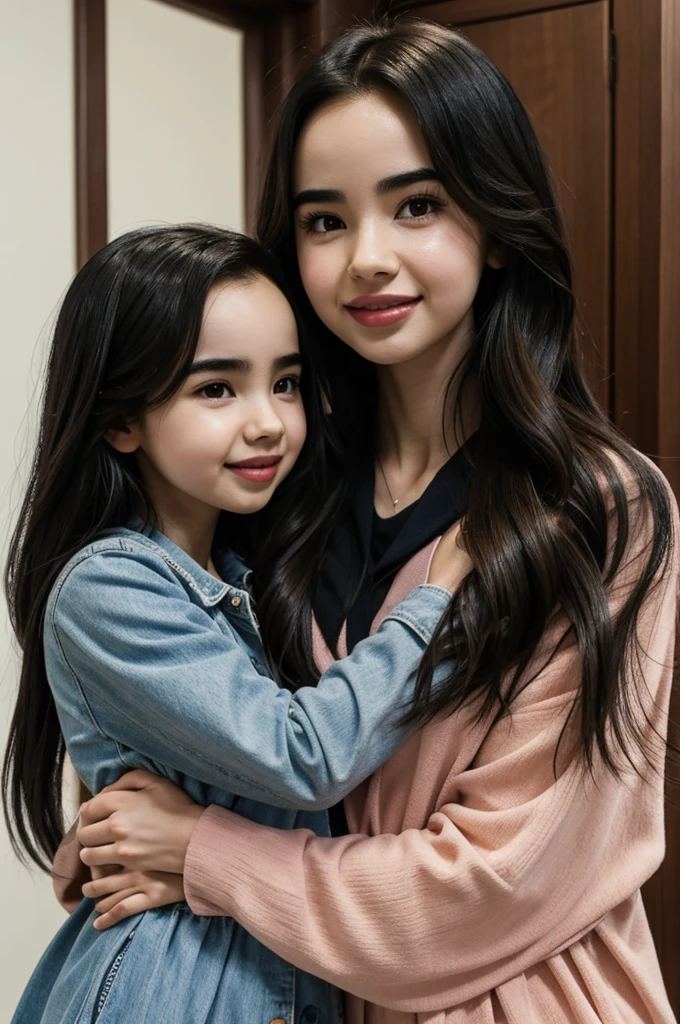 A photograph of Sofia Carson and Cha Eun woo hugging