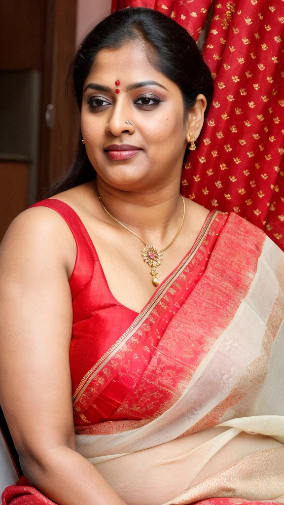 Foto RAW, photorealistic, photography, full body shot, 60 years old Woman, mascara, eye kajal, juicy figure, master shot, perfect eyes, goddess like beauty, pierced eyes, perfect thick chubby mallu Desi aunty bhabhi, Wearing a Stanapatta, a chest-band.Saree model, model Photography, Indian saree shoot, Indian traditional wear advertising photography, traditional wear brand shoot, face of Indian actress Rajashree, masterpiece, realistic, realism, incredible details, pleasure, photorealism, detailed skin, skin pores, high contrast, photorealistic Artstation 8k HD digital art trend of high definition and detailed realistic skin texture, ultra detail, realistic skin texture, armature, best quality, ultra high definition, (photorealistic:1.4),, high resolution, detail, raw photo, sweat, Re sharp, by Lee Jefferies Nikon D850 Film Stock Photo 4 Kodak Portra 400 Camera F1.6 Lens Rich Color Ultra Real Realistic Realistic Textures Dramatic Lighting Unreal Engine Trending at Art Station Cinestill 800,(pele altamente detalhada: 1.2), 8k UHD, DSLR, soft-lighting, alta qualidade, grain of film, Fujifilm XT3,she didn't like to wear blouse or bra, she is happy to wear only saree, she hates blouse or bra, highly detailed hairy armpits, hyper realistic skin, skin pores, sweat, veins, stubble armpits, erotic temptation, appealing figure, appealing body language, fleshy arms, horny desi indian mommy, she wants to dominate young boys by showing her tempting figure, irresistibly hot, armpits hair clearly visible, freckles 0.2, stretchmarks 0.2, Sexy mature woman's with slightly wrinkled skin, hyper real skin texture, insane details, sensual photoshoot, high level editing, highly detailed skin texture,