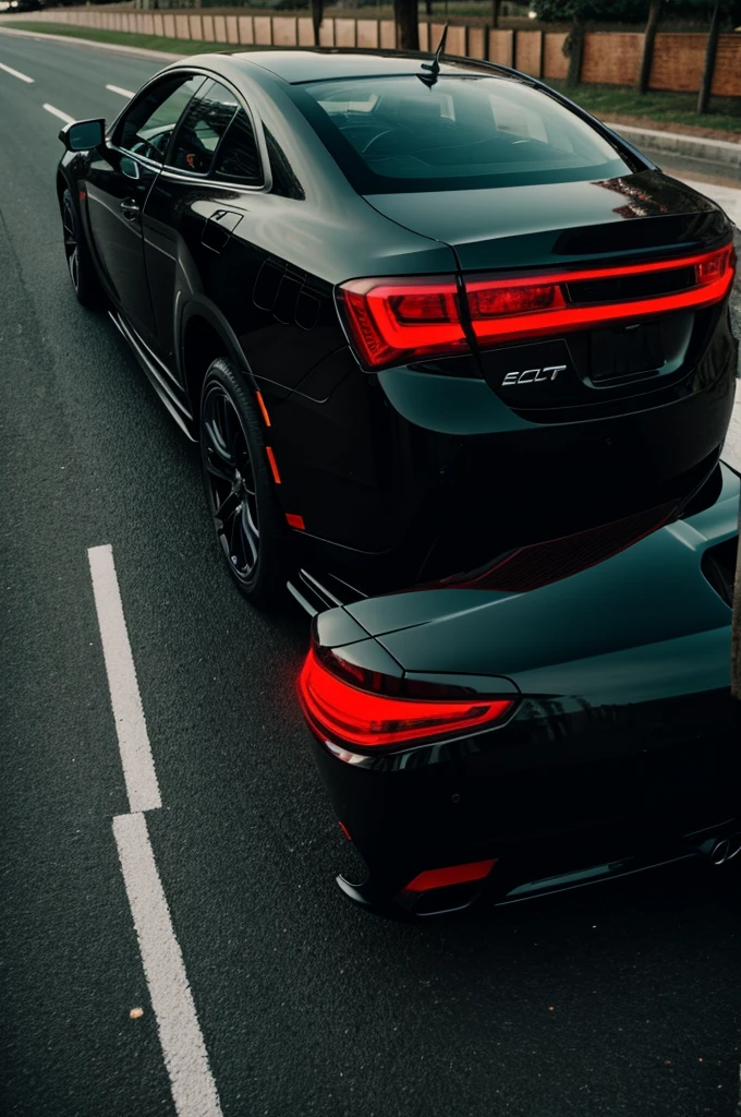 Black Car With Red lite