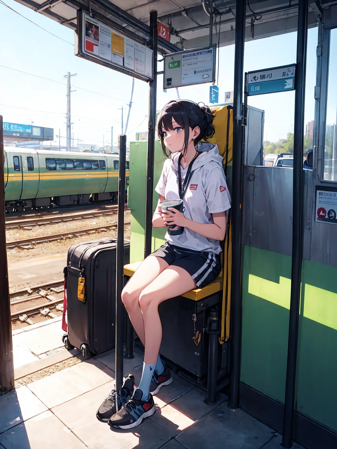 Pooping at the station