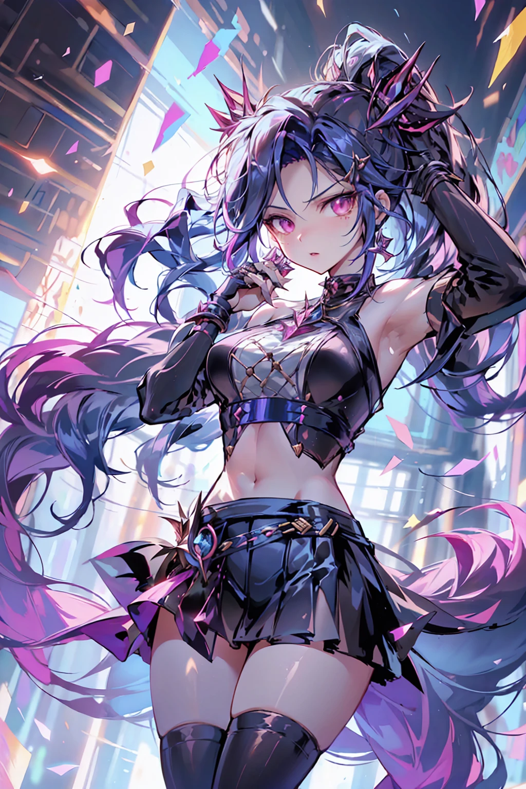 Create a captivating and high-energy scene of Tanjiro Kamado from the anime Demon Slayer engaging in an intense battle with an Upper Moon demon. The artwork should depict the ferocity and urgency of the fight, showcasing Tanjiro's unwavering determination and the demon's menacing power. Emphasize the contrast between Tanjiro's pure-hearted resolve and the demon's dark, sinister aura.