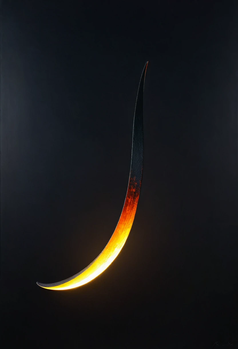 painting of a boomerang, dark atmosphere, cinematic scene, volumetric lights, ultra realistic, in the style of nicola samori
