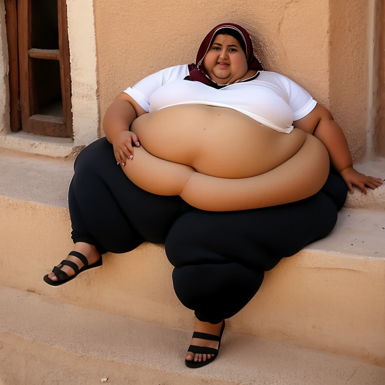 Extremely Morbidly Obese Algerian girl