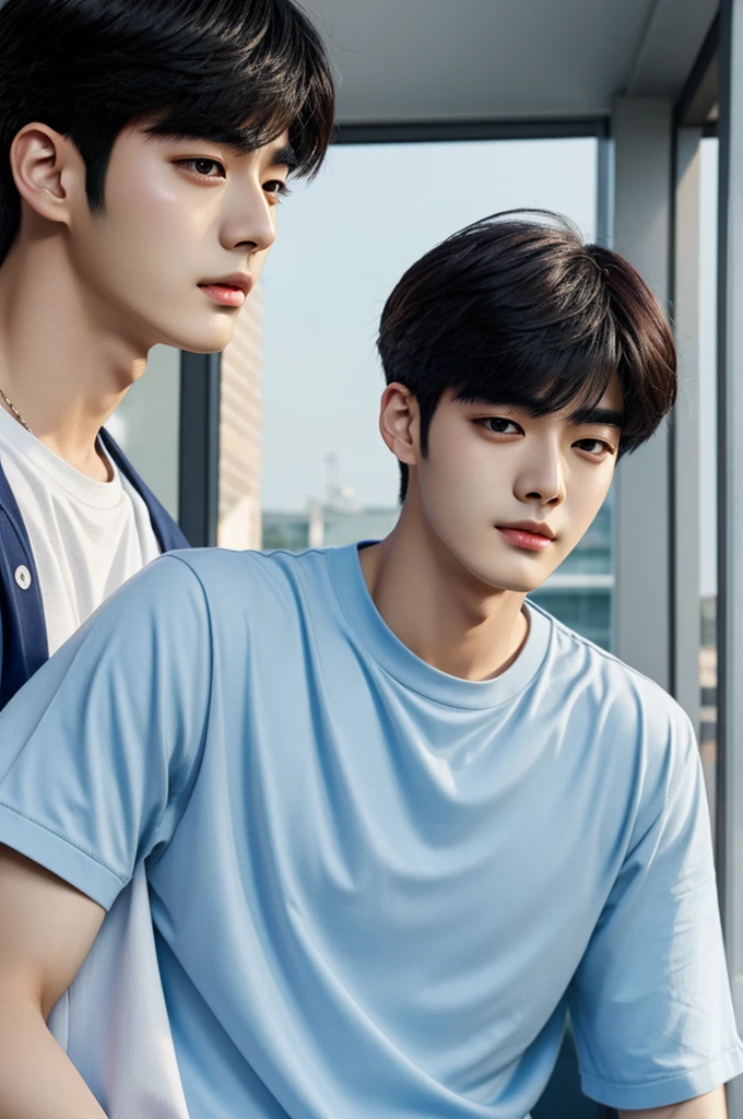 Cha Eun woo in manhwa art style