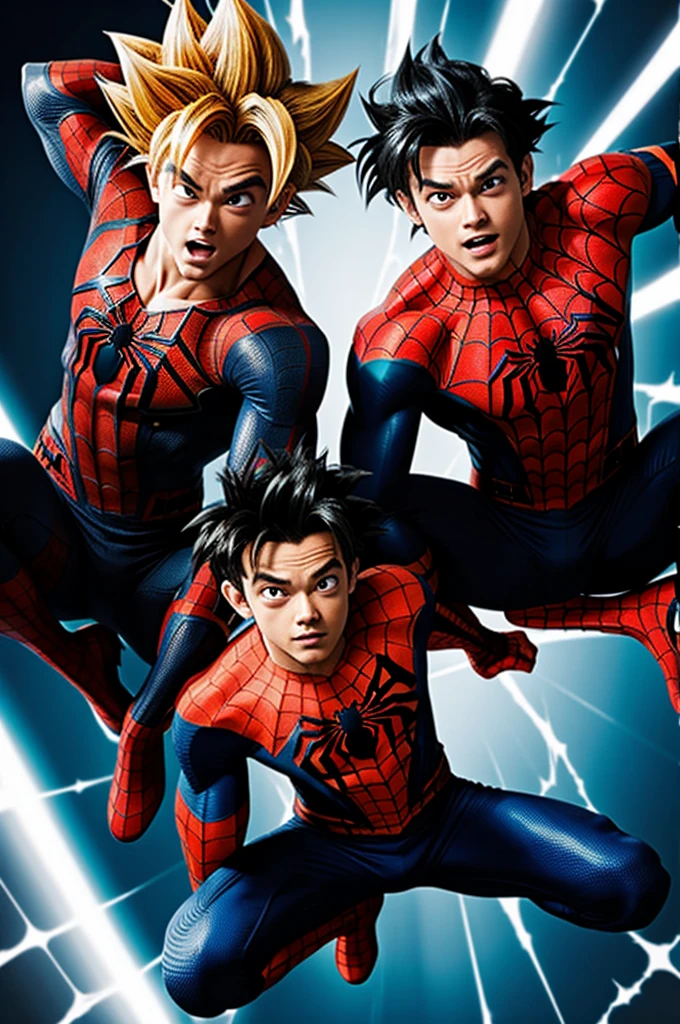 Goku and spider man