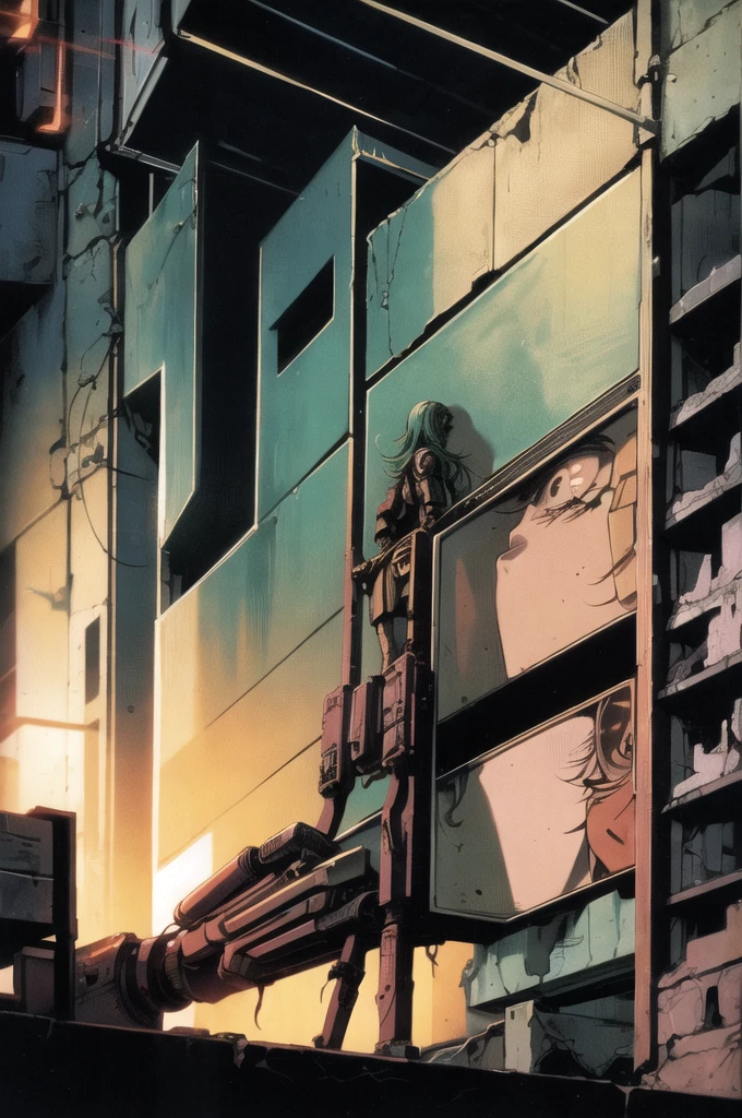 deedlit, record of lodoss war, 1girl, solo, (((cyberpunk))), cyborg, robot, mechanical arms, upper body