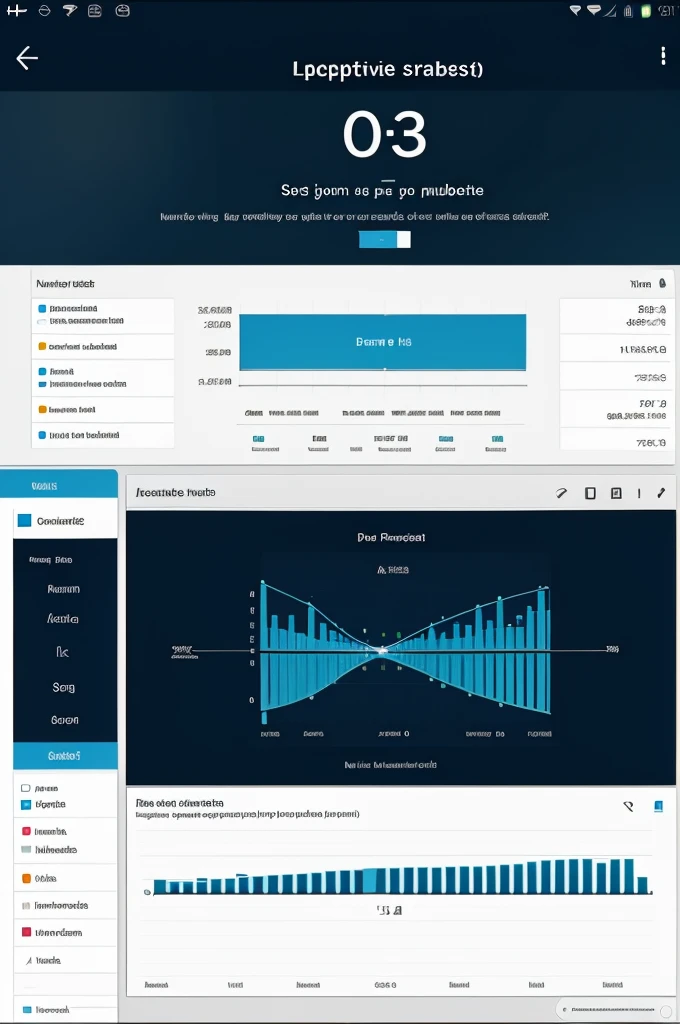 computer screenshot with positive charts on it, multiple numbers on it, white backround on screen