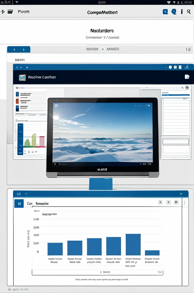 computer screenshot with  positive charts on it, multiple numbers on it, white backround on screen