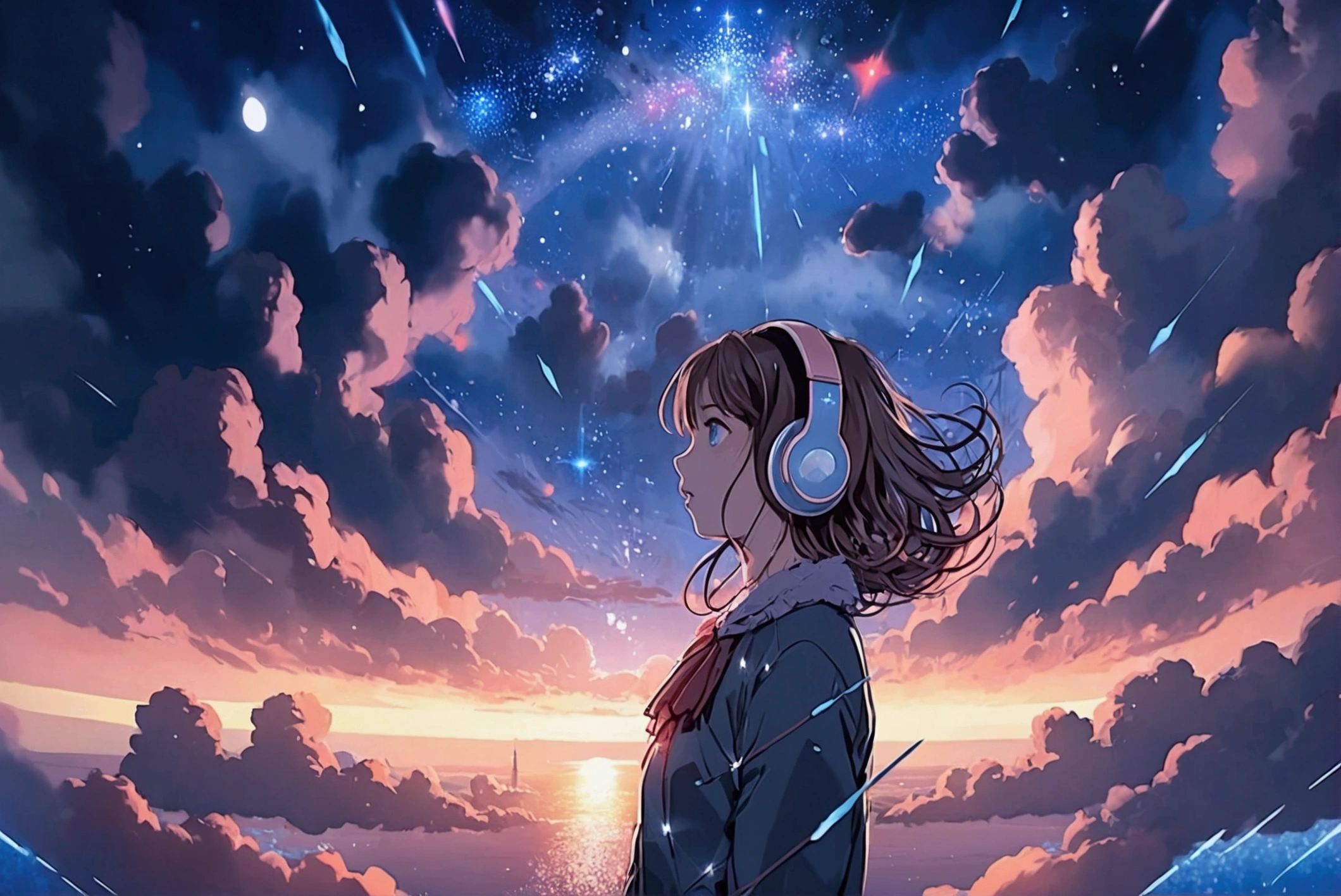 serena-girl-anime-fleet-shining-stars-immersed-melodies-hip-hop-lofi