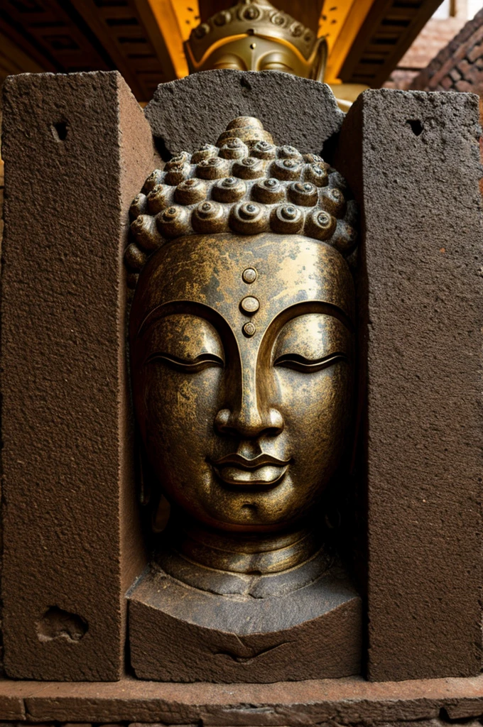 A Buddha cut in half