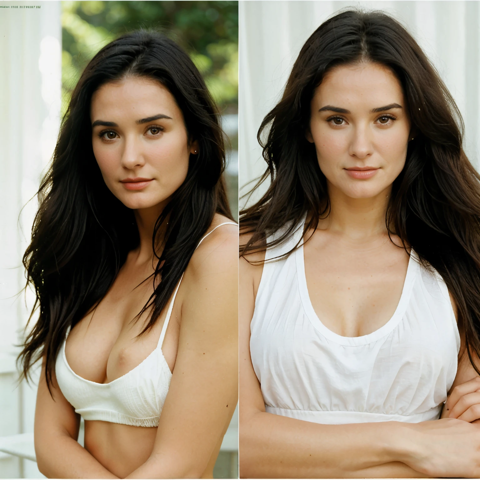 Demi Moore look at age 20 woman, 