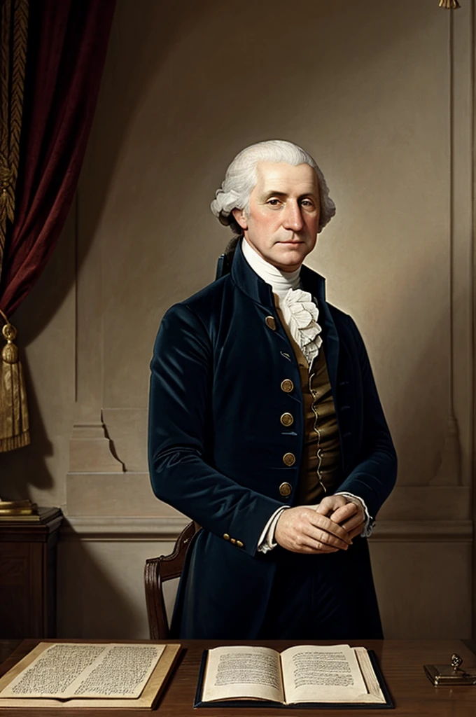 George Washington addressing the nation 