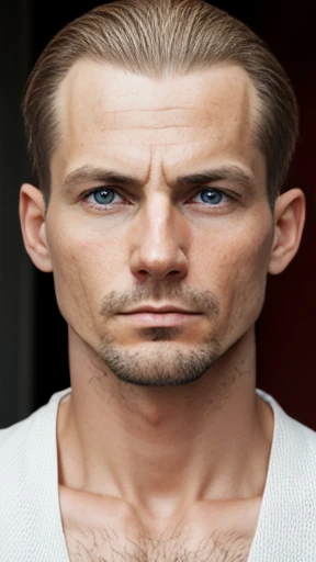 A perfect Latvian man focus on face