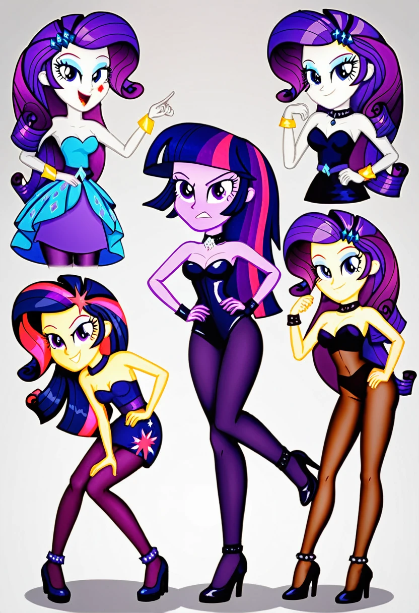 Eqg Twilight sparkle bodystocking dancing angry rarity in