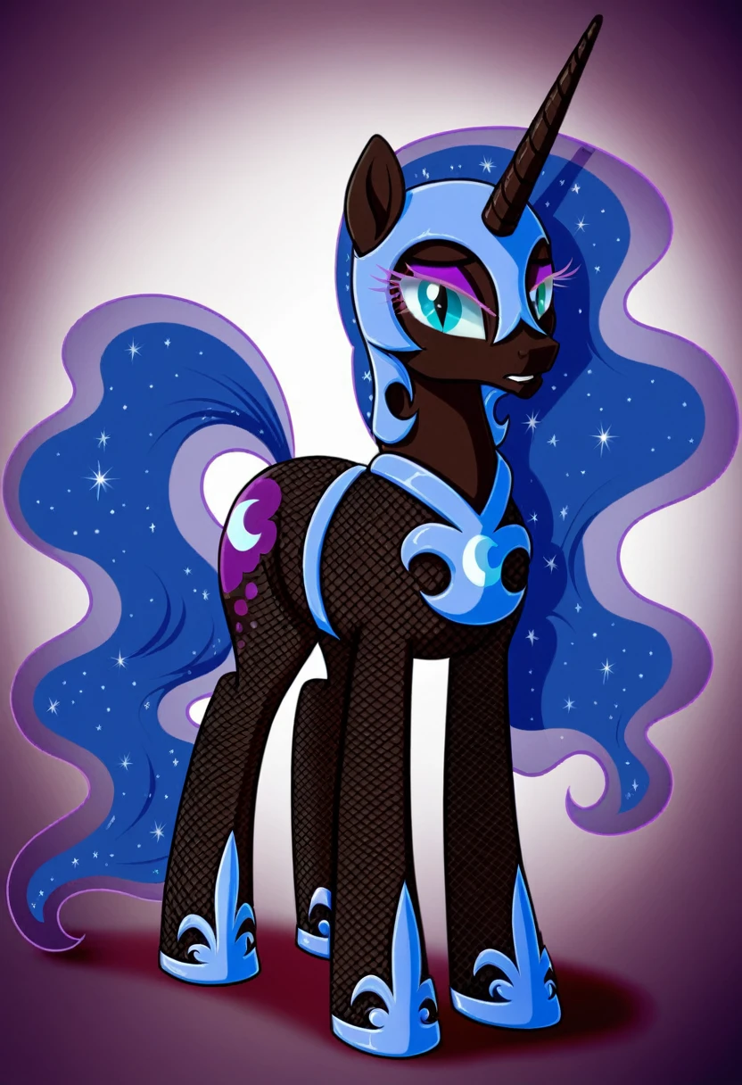Pony sad nightmare moon in in fishnet tights b in teatr