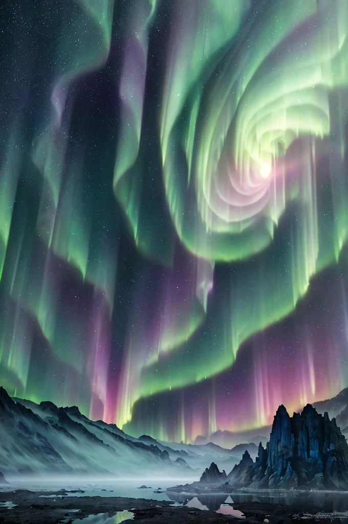 Digital art, image, hyper-detailed, complex composition, masterpiece, close-up, glow, abstract, surrealism, detailed, otherworldly, fantasy, soft pastel, natural volume, light, atmospheric, sharp focus, centered composition, professional photography, complex background, soft fog, aurora rays, masterpiece. animalistic, beautiful, mysterious, supernova's fault