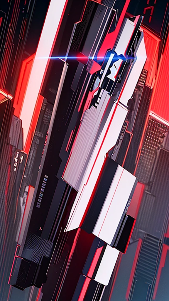 a banner for twitch with seax in a cyberpunk style with red, white, and black colors, prime and elegant look, more premium, without curves, and more intimidating
