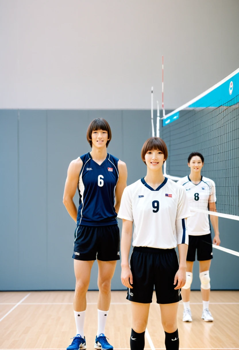 Age 27、Volleyball Player、Bobcut、tall
