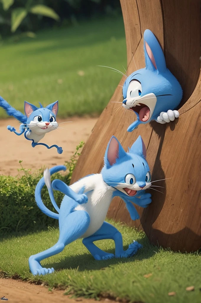 Crie uma imagem do tom e jerry