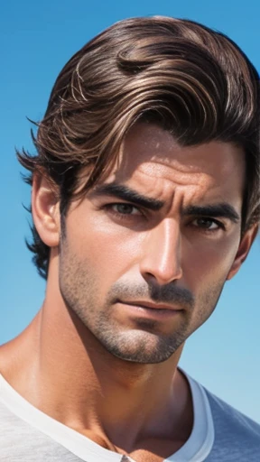 A perfect Abravanel man focus on the face