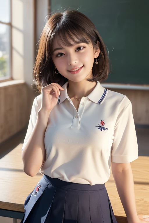 Japan College Girl Uniform Polo Shirt Skirt G Cup