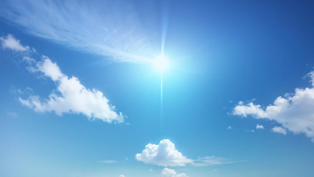 background gradient blue white, fantasy sky, without characters, some particles