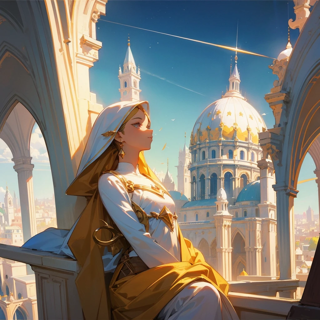 A very beautiful city, with celestial aesthetics.