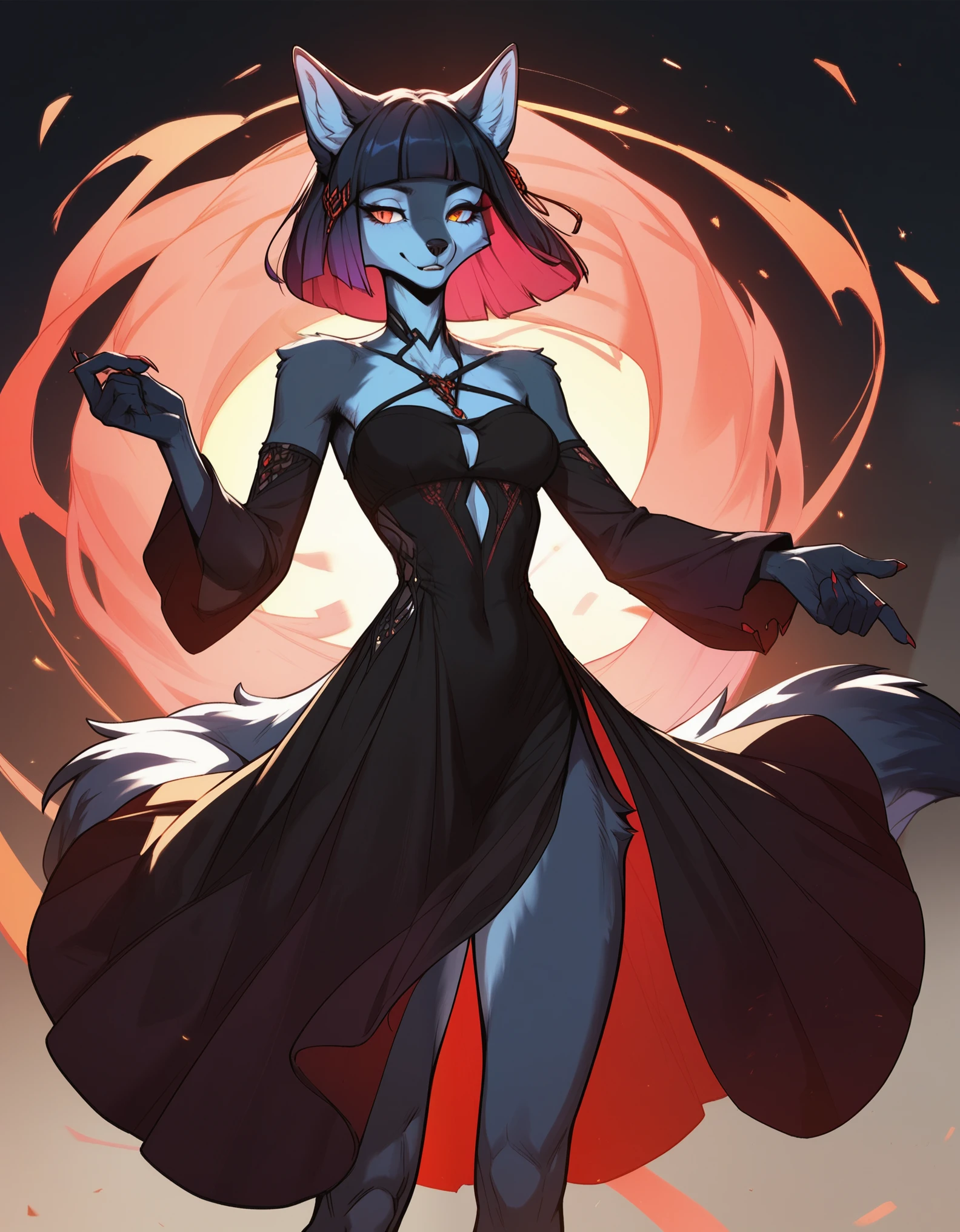 Artistic Arcanist in tentacle kitsune art style