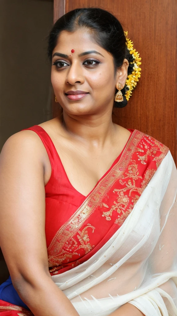 Foto RAW, photorealistic, photography, full body shot, 60 years old Woman, mascara, eye kajal, juicy figure, master shot, perfect eyes, goddess like beauty, pierced eyes, perfect thick chubby mallu Desi aunty bhabhi, Wearing a Stanapatta, a chest-band.Saree model, model Photography, Indian saree shoot, Indian traditional wear advertising photography, traditional wear brand shoot, face of Indian Bollywood actress Kajol Devgan, masterpiece, realistic, realism, incredible details, pleasure, photorealism, detailed skin, skin pores, high contrast, photorealistic Artstation 8k HD digital art trend of high definition and detailed realistic skin texture, ultra detail, realistic skin texture, armature, best quality, ultra high definition, (photorealistic:1.4),, high resolution, detail, raw photo, sweat, Re sharp, by Lee Jefferies Nikon D850 Film Stock Photo 4 Kodak Portra 400 Camera F1.6 Lens Rich Color Ultra Real Realistic Realistic Textures Dramatic Lighting Unreal Engine Trending at Art Station Cinestill 800,(pele altamente detalhada: 1.2), 8k UHD, DSLR, soft-lighting, alta qualidade, grain of film, Fujifilm XT3,she didn't like to wear blouse or bra, she is happy to wear only saree, she hates blouse or bra, highly detailed hairy armpits, hyper realistic skin, skin pores, sweat, veins, stubble armpits, erotic temptation, appealing figure, appealing body language, fleshy arms, horny desi indian mommy, she wants to dominate young boys by showing her tempting figure, irresistibly hot, armpits hair clearly visible, freckles 0.2, stretchmarks 0.2, Sexy mature woman's with slightly wrinkled skin, hyper real skin texture, insane details, sensual photoshoot, high level editing, highly detailed skin texture, incredible quality photography, erotic fantasy