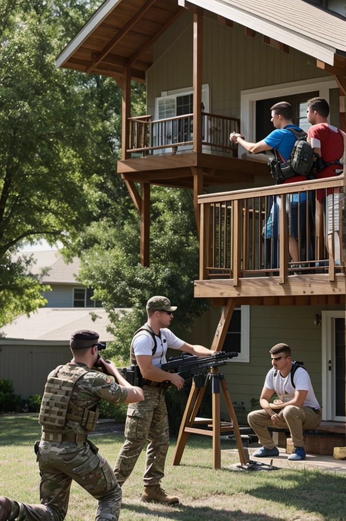 The Dadt shooting the neighbors