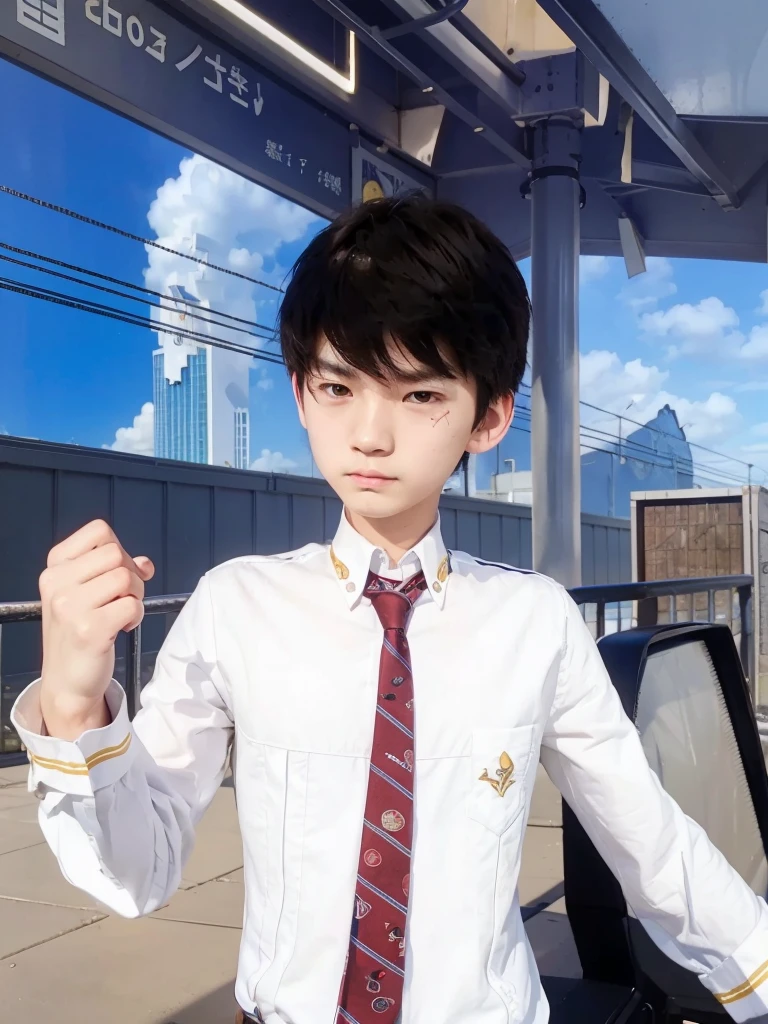 Handsome boy、16 age, Top image quality、BEST Quality、japan face, angry face, korean boy hair style,