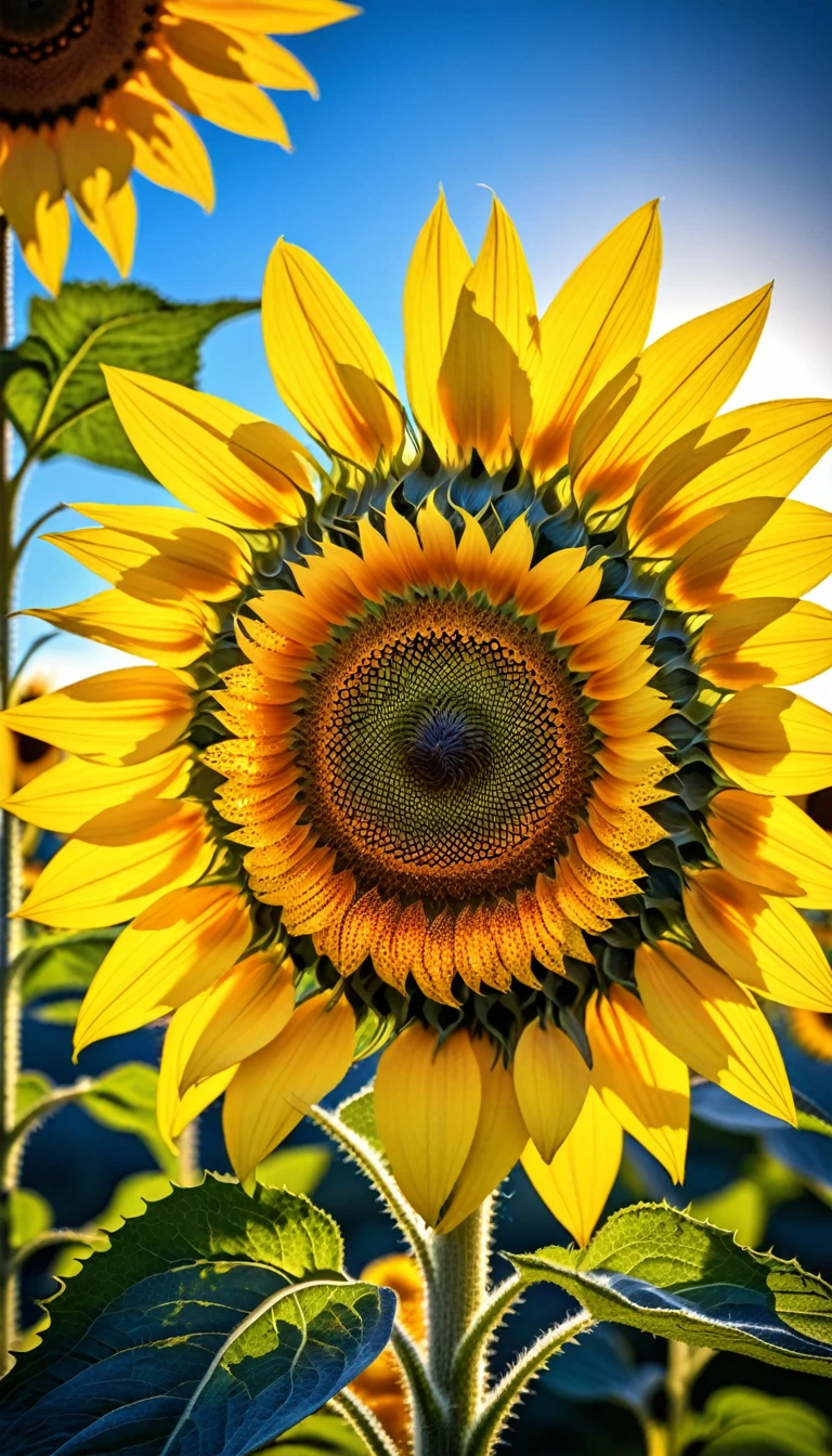 Fantasy sunflower Intricate Details masterpiece, Beautiful detailed ultra high definition beautiful art, realistic, realism, 8k ultra uhd, 3d all in vibrant HDR detail. photo taken with a Nikon D5