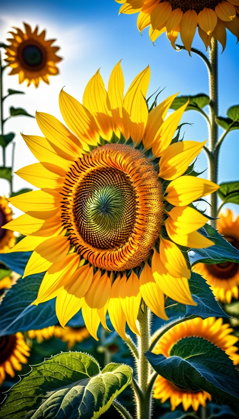 Fantasy sunflower Intricate Details masterpiece, Beautiful detailed ultra high definition beautiful art, realistic, realism, 8k ultra uhd, 3d all in vibrant HDR detail. photo taken with a Nikon D5