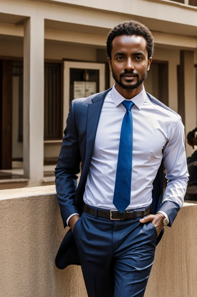 Popular business man with ethiopian look