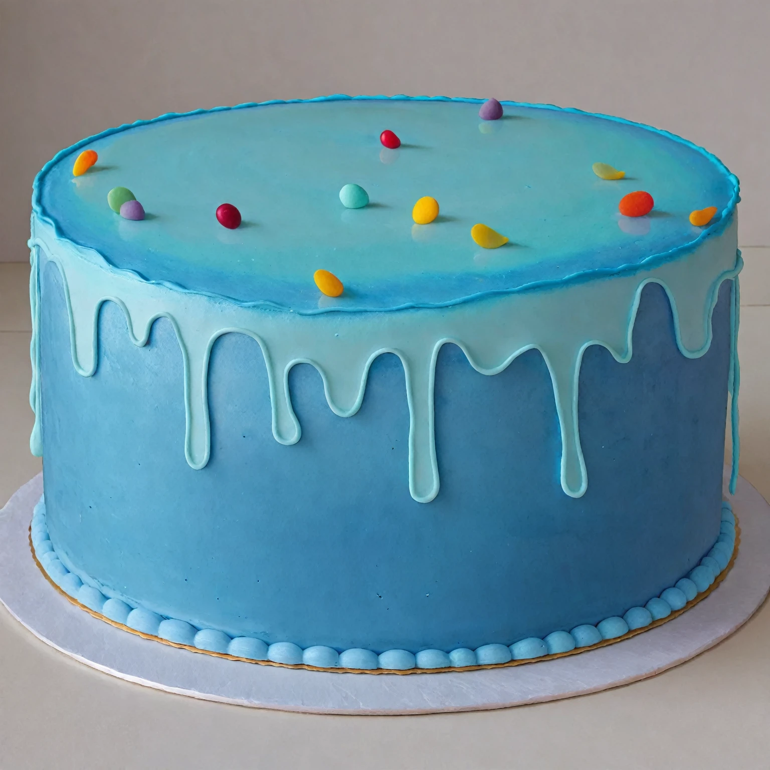 blue cake