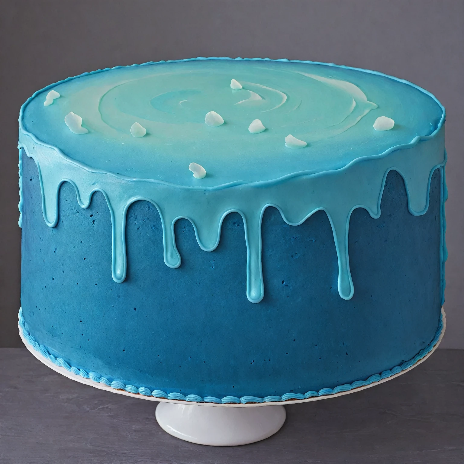 blue cake