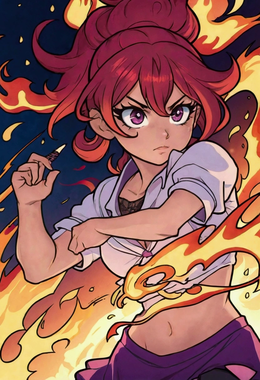 1. Mina Ashido from My Hero Academy, showcasing her best quality, with ultra-detailed flames swirling around her, accentuating her beautiful detailed eyebrows and bright, fiery eyes.

2. In this ultra-detailed illustration, Mina Ashido is depicted with her beautiful detailed eyes sparking with determination and her gorgeous, naturally curled hair.

3. Mina Ashido's beautiful detailed lips are pursed in concentration as she unleashes her quirk, the flames dancing around her in vivid colors under studio lighting. The scene is rendered in exquisite detail using colored pencils, with soft shadows adding depth.

4. Mina Ashido'