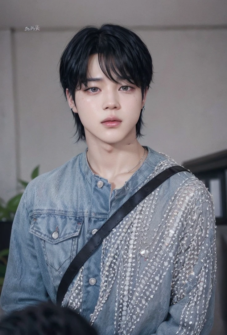Jimin bts, parl jimin group bts. Bblack hair, peach skin and fox eyes, black dark locks, masculine face, fleshy lips