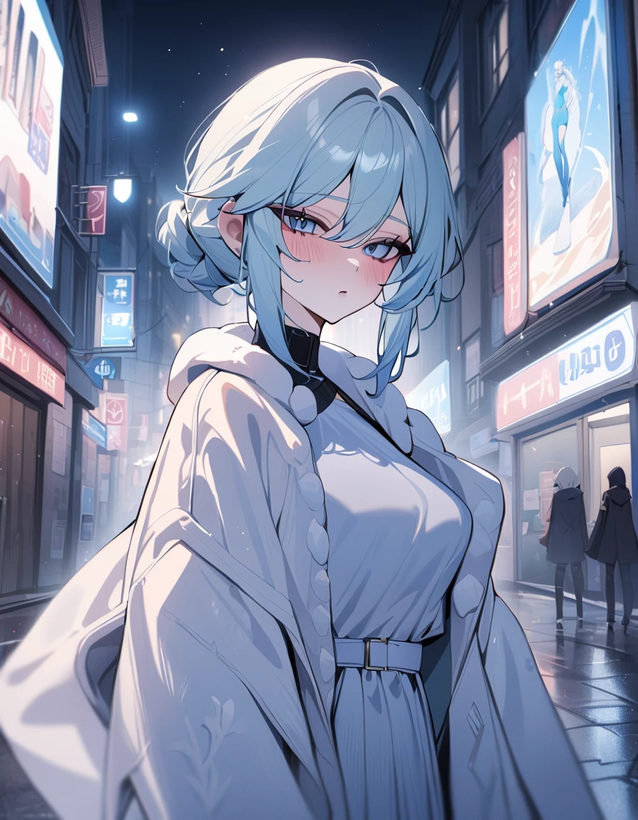 1girl, Elsa,Frozen,street,masterpiece,very aesthetic,newest,sensitive