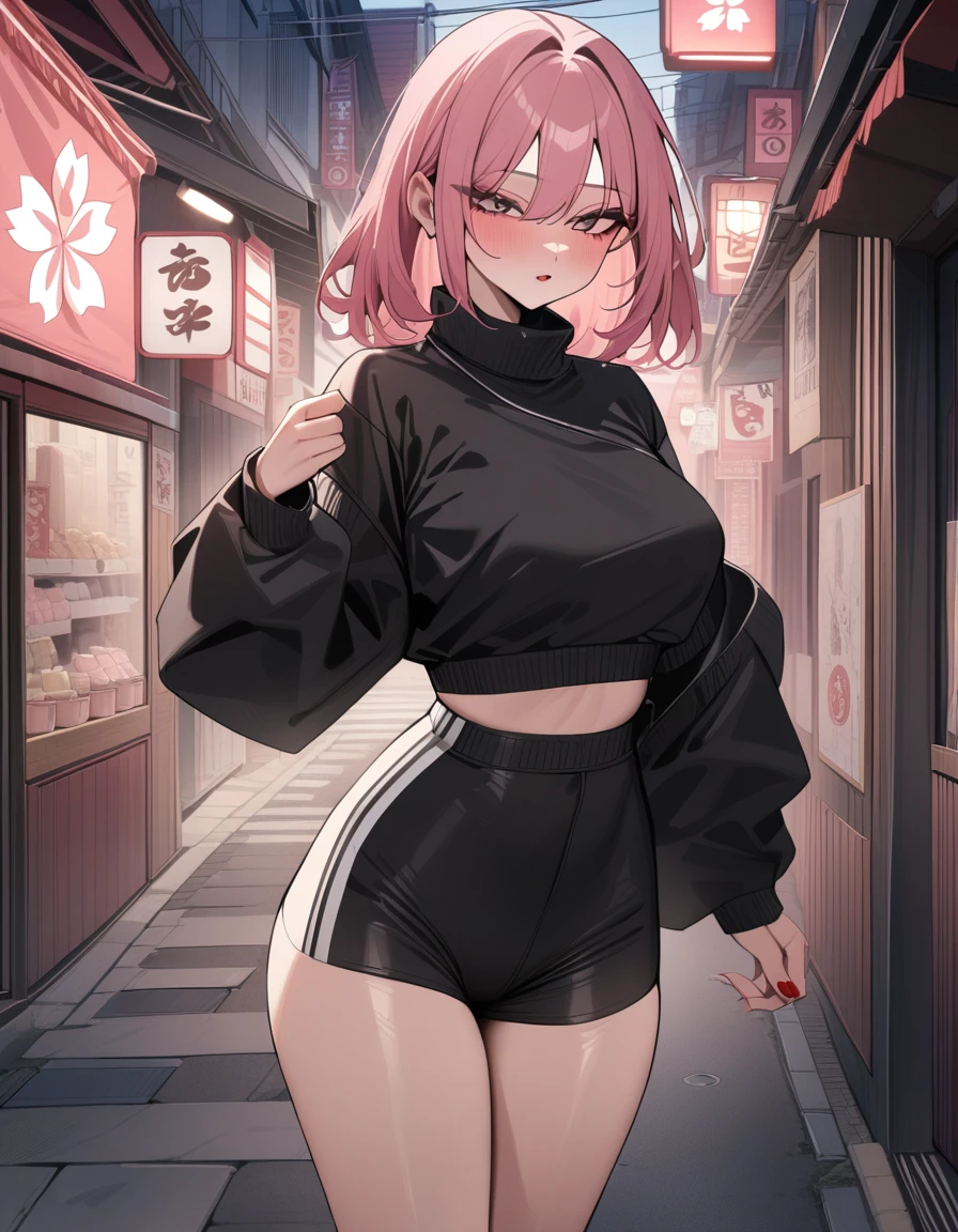 1girl, Sakura,naruto,street,masterpiece,very aesthetic,newest,sensitive