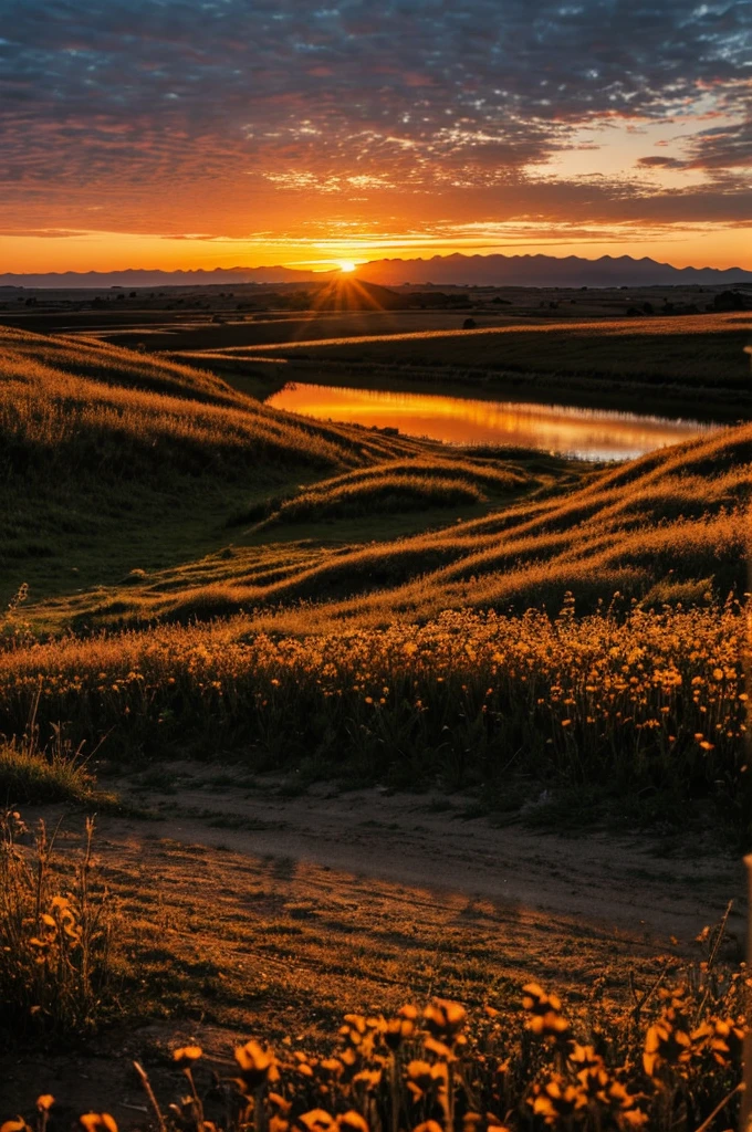 An amazing detailed sunset