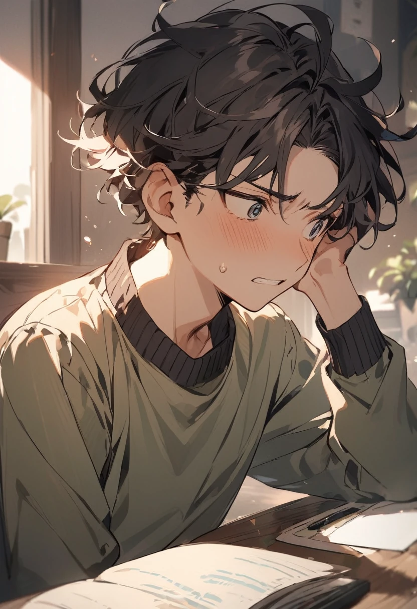 Anxious boy
