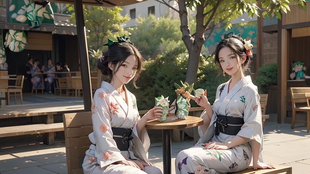 (((((((Emphasize cleavage)))))))

(((((((((Three Women))))))))) 

(((((((((((Woman in floral yukata))))))))))
(((((((((((Starbucks Outdoor Cafe)))))))))))、

((((((White skin))))))
((((((Heavy makeup))))))
((((((Beautiful Face))))))
(((((((((Full body photo)))))))))
 ((((((((お洒落でcuteStarbucks Outdoor Cafe)))))))) 
8k、RAW Photos、Highest quality、Super detailed、Super Resolution、Ultra HD、8k wallpaper、Amazing details 


 ((((((Sit down and eat cake、Drink Starbucks coffee、smile))))))、
(((((Heart Necklace))))) 
((Small hands)))
Modern and sleek design：Interior design using natural materials、Many of the designs are warm and made using wood and metal.。 Large windows：自然光をたっぷり取り入れるためのLarge windowsがあり、Providing a bright and open space。 Green Interior：Potted plants are effectively placed、It creates a relaxing atmosphere。 artwork：Works by local artists、Starbucks-related art on display。 Cozy seating：Cushioned chairs and sofas、Bar sheet etc.、A variety of seating options available。 Open kitchen area：Being able to see how drinks and food are made、We provide peace of mind and transparency。 Unique lighting：Antique lamps and chandelierodern lighting fixtures are used。 Comfortable background music：Relaxing music is playing、A comfortable space is provided。 Wide々Table space：一人でもグループでも使いやすいWide々There is a table with。 Community Table：There is a large table where you can socialize with other customers.。 Seasonal decorations：The decorations are themed according to the season.。 Design with a local feel：The design incorporates the local culture and characteristics.。 Fragrance production：コーヒーの香りが店内にWideがり、A space that satisfies the five senses has been created.。 Conversation with a barista：フレンドリーなConversation with a baristaが楽しめるカウンターエリアがあります。 



8k、RAW Photos、Highest quality、masterpiece:1.2、Super detailed、Super Resolution、Ultra HD、8k wallpaper、Amazing details、Photorealistic:1.4、Having fun by the water、Full Body Shot、Full body photo、High-resolution RAW color photos、Professional photos、A scene full of emotion、Very detailed and beautiful、Ultra HD、8k wallpaper、Amazing details、Huge file sizes、Highly detailed beautiful girls、Highly detailed face Highly detailed eyes、Extremely realistic skin、 Highly detailed fingers, Highly detailed nose, Highly detailed mouth, Perfect ???????, Highly detailed background, Highly detailed clothing, Teen, cute女の子, Famous Japanese Idols, cute, Realistic body, Slender, White skin, Glowing Skin, Slim body, Realistic Face, Delicate eyes, double eyelid,(Small hands)






